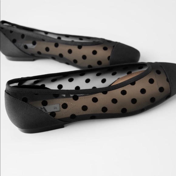Zara Shoes - New!!!  Zara Polka Dot ballet flats
